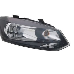VW Polo 6R 2009 - 2014 Headlight Black Inner Right