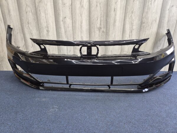 VW POLO 2018-2022 FRONT BUMPER BLACK COLOUR LC9X - Image 5
