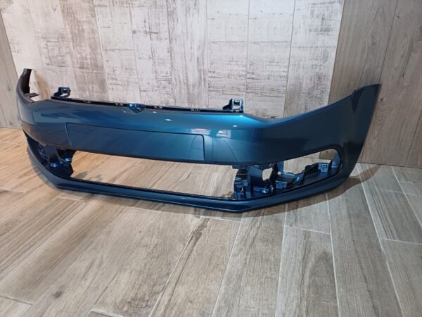 VW POLO 2014-2017 FRONT BUMPER BLUE COLOUR - Image 2