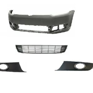 VW CADDDY 2010 - 2015 FRONT BUMPER PRIMED WITH BOTTOM GRILLS