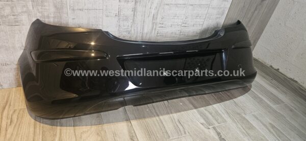 VAUXHALL CORSA D 2011-2014 5 DOOR REAR BUMPER PAINTED SAPPHIRE BLACK Z20R - Image 2