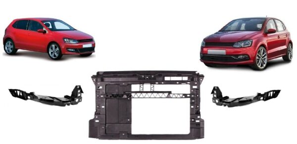 VW POLO 6R 2009 - 2015 FRONT SLAM PANEL WITH HEADLIGHT BRACKETS P/S + D/S