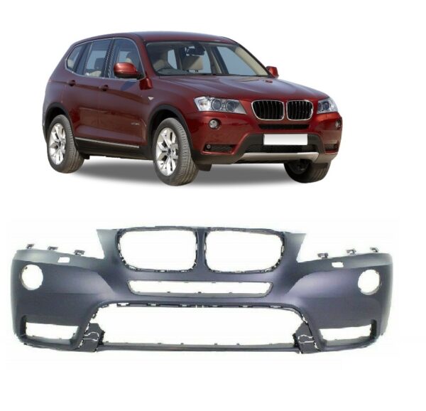 BWM X3 F25 2010 - 2014 FRONT BUMPER WITH HEADLIGHT WASHER HOLES