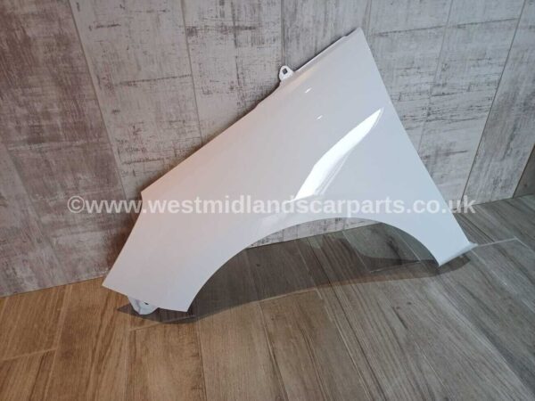 Ford Fiesta 2017 - 2022 Front Left Passenger Side Wing Panel FROZEN WHITE - Image 6