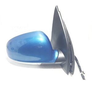 VW GOLF MK5 2004-2009 DRIVER SIDE RIGHT BLUE COLOUR DOOR MIRROR