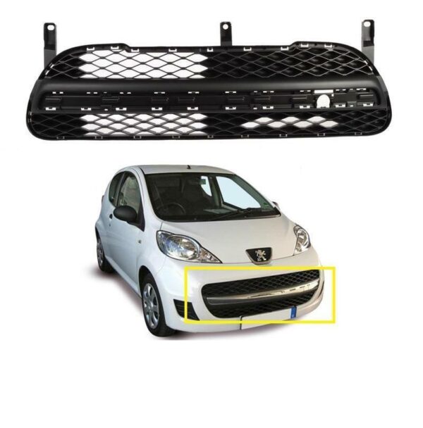 PEUGEOT 107 2009-2012 FRONT BUMPER MAIN GRILL - Image 2