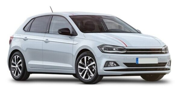 VW Polo 2017-2021 Front Bumper Without PDC Painted in REEF BLUE METALLIC LB5K - Image 6