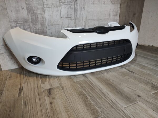 FORD FIESTA 2008 - 2012 FRONT BUMPER WITH FOG LIGHT HOLES FROZEN WHITE