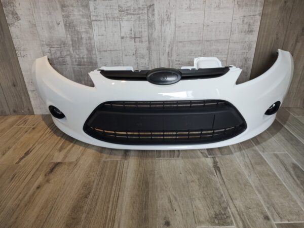 FORD FIESTA 2008 - 2012 FRONT BUMPER WITH FOG LIGHT HOLES FROZEN WHITE - Image 2