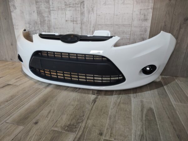 FORD FIESTA 2008 - 2012 FRONT BUMPER WITH FOG LIGHT HOLES FROZEN WHITE - Image 3