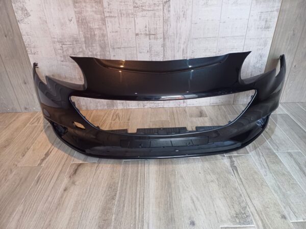 VAUXHALL CORSA E 2015-2020 FRONT BUMPER NO PDC OR WASHER HOLES BLACK COLOUR - Image 2