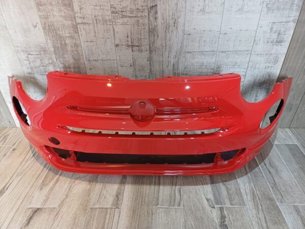 FIAT 500 2016–2019 POP FRONT BUMPER PAINTED 176A ROSSO MARANELLO - Image 2