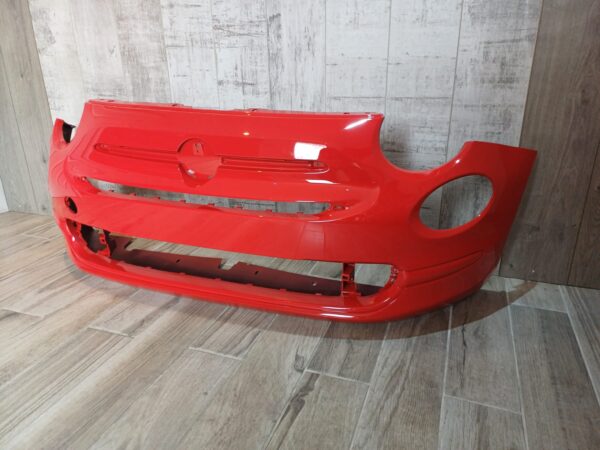 FIAT 500 2016–2019 POP FRONT BUMPER PAINTED 176A ROSSO MARANELLO - Image 3