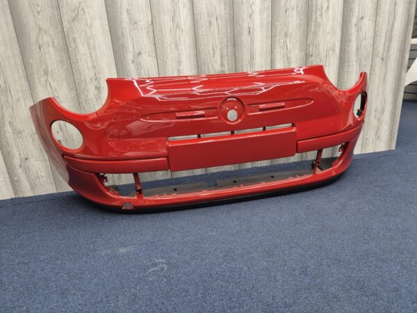 Fiat 500 POP 2007-2015 Front Bumper Red Colour 111A - Image 3