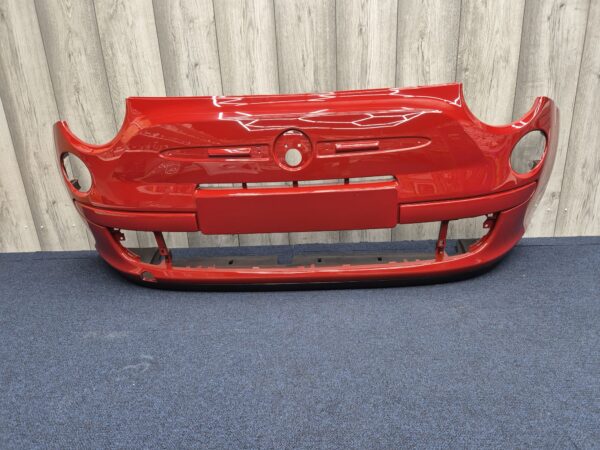Fiat 500 POP 2007-2015 Front Bumper Red Colour 111A - Image 4