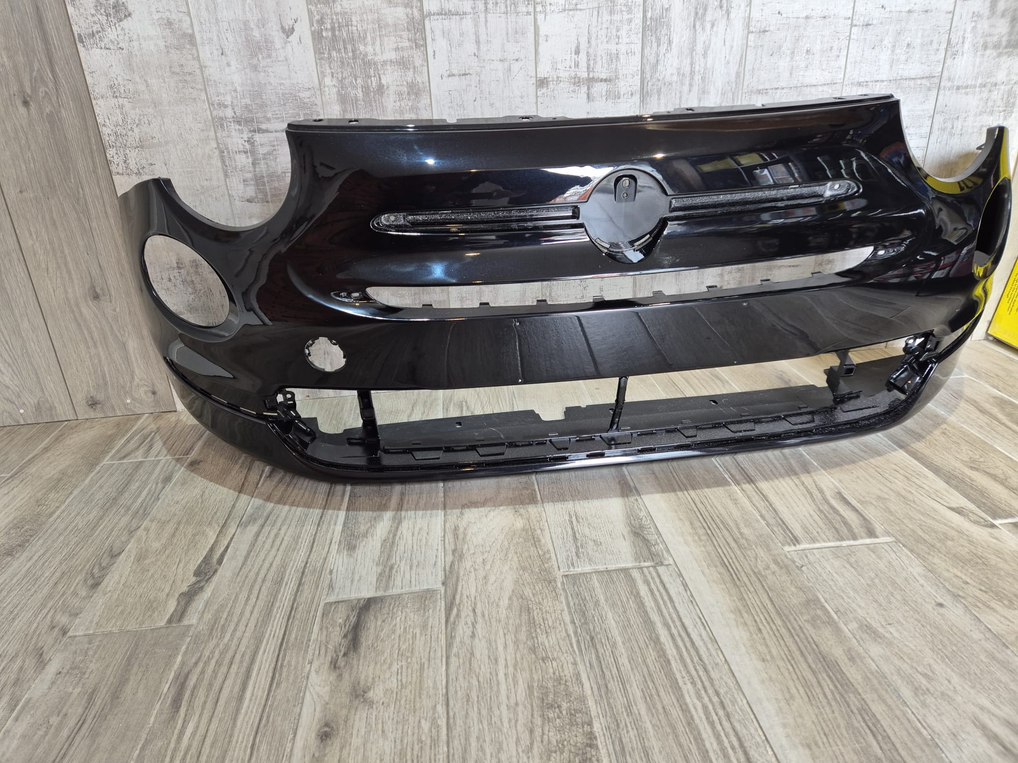 FIAT 500 2016 – 2019 LOUNGE FRONT BUMPER BLACK COLOUR 876/B - Image 2