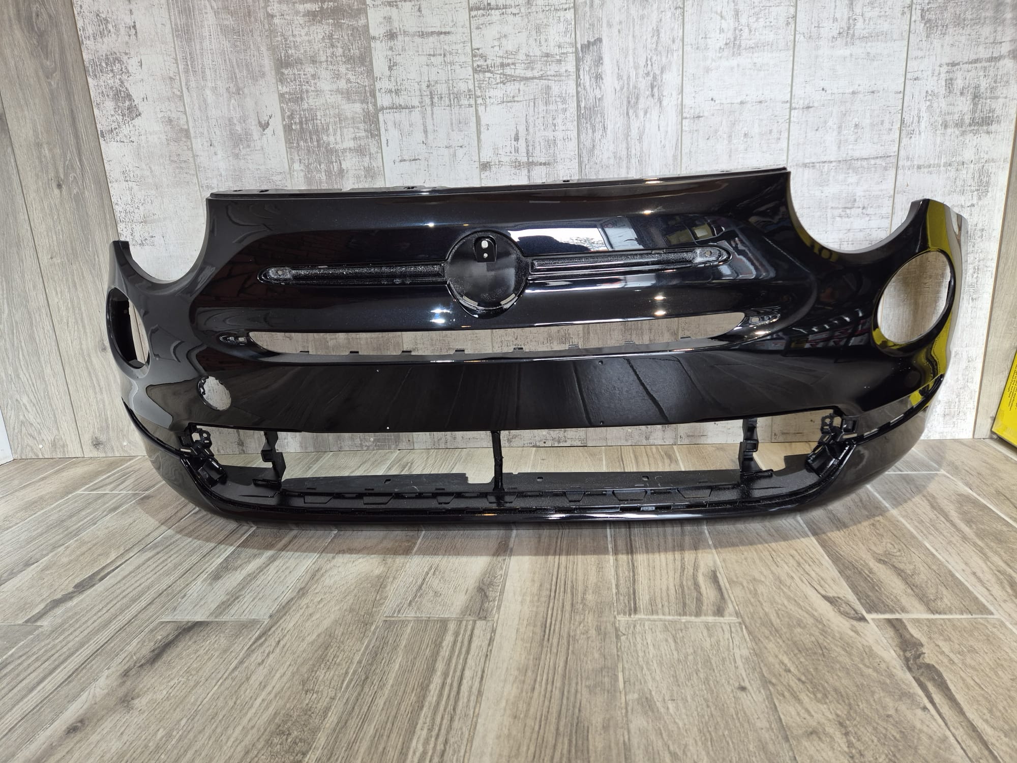 FIAT 500 2016 – 2019 LOUNGE FRONT BUMPER BLACK COLOUR 876/B - Image 3