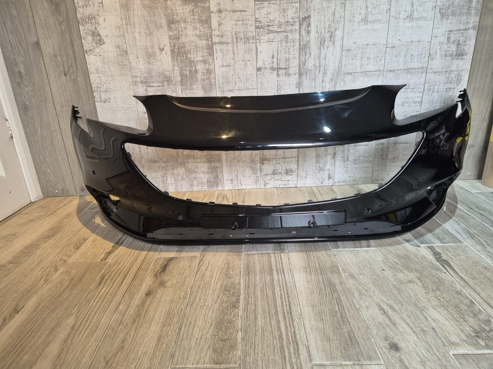 VAUXHALL CORSA E 2015-2019 BUMPER WITH PARKING SENSOR HOLES BLACK COLOUR 22Y