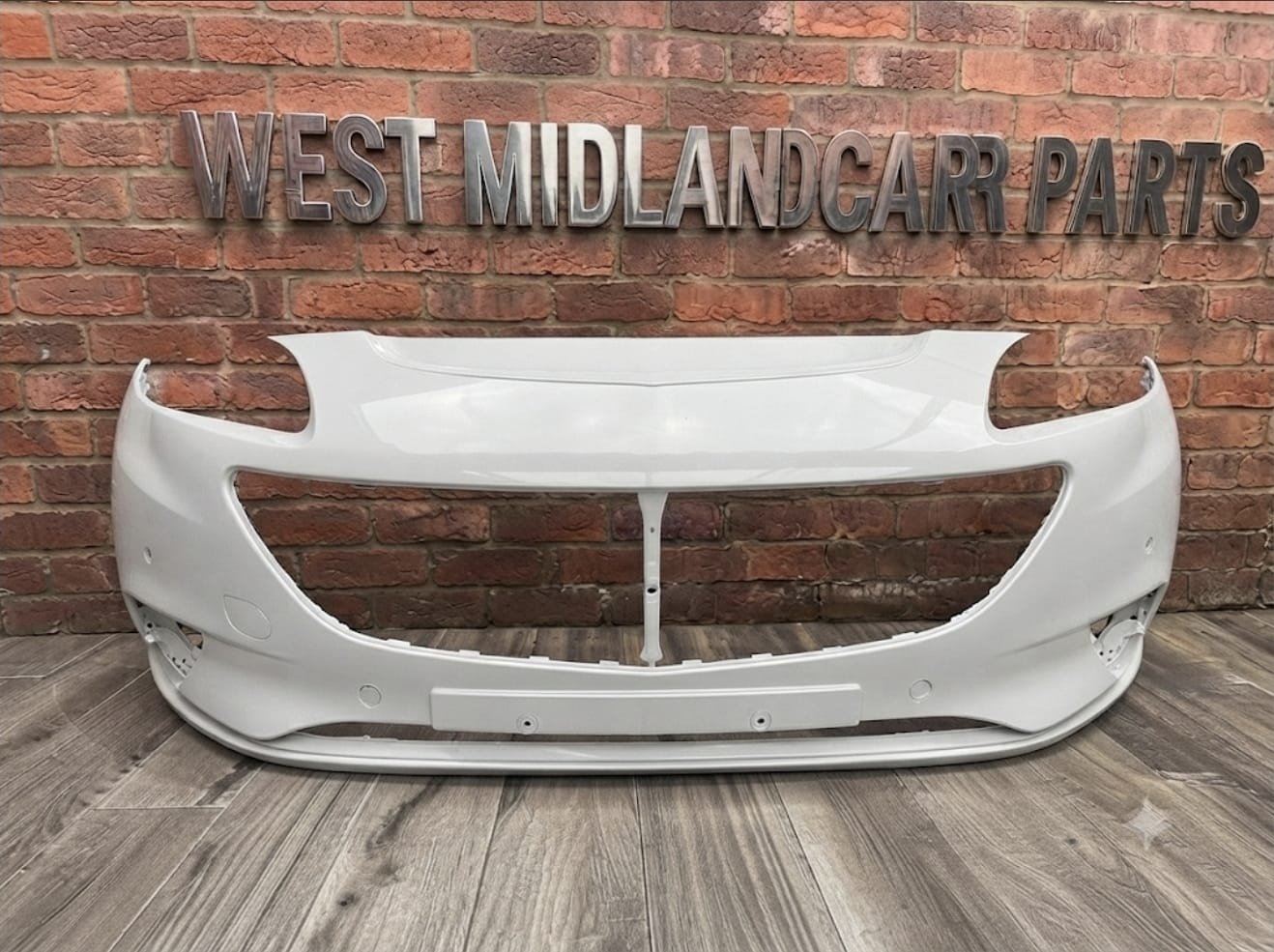 VAUXHALL CORSA E 2015-2019 BUMPER WITH PARKING SENSOR HOLES WHITE COLOUR Z40R