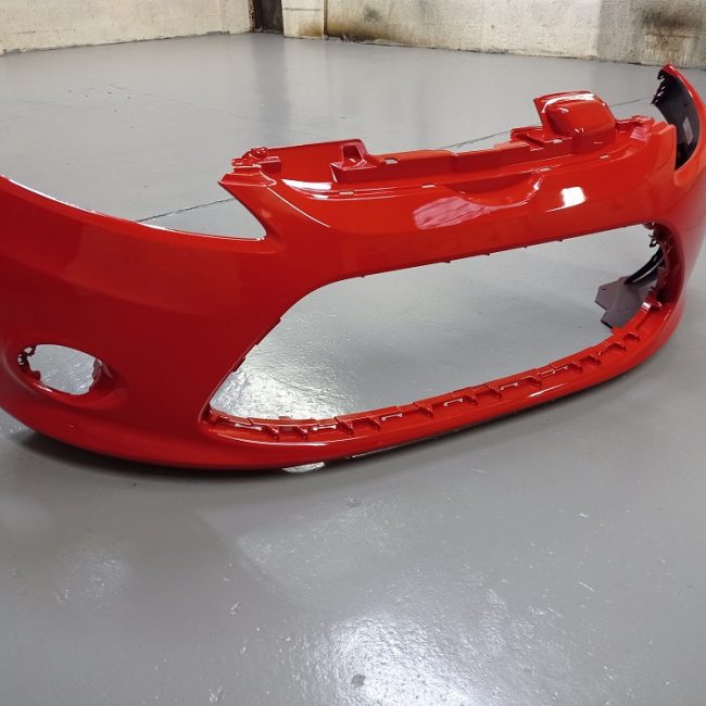 Ford Fiesta 2008 – 2012 Front Bumper with fog Light Holes Colorado Red Colour
