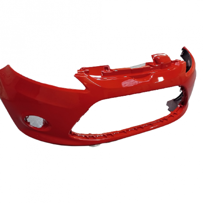 Ford Fiesta 2008 – 2012 Front Bumper with fog Light Holes Red Colour
