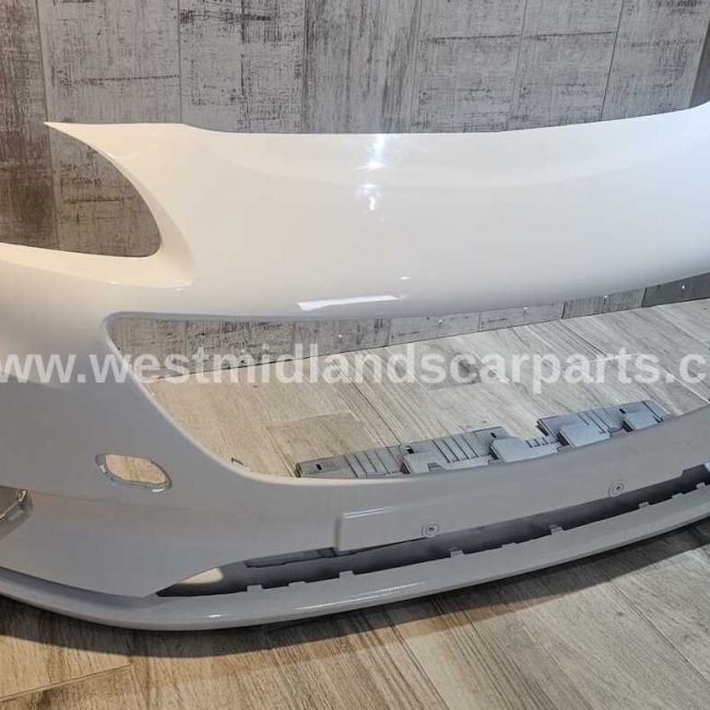 VAUXHALL CORSA E 2015-2020 FRONT BUMPER NO PDC OR WASHER HOLES WHITE Z40R COLOUR