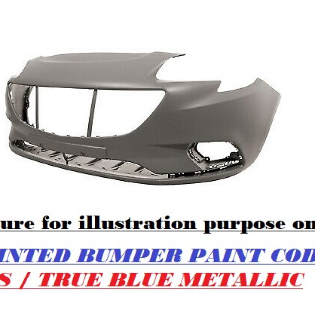 VAUXHALL CORSA E 2015-2020 FRONT BUMPER NO PDC OR WASHER HOLES COLOUR TRUE BLUE GDS