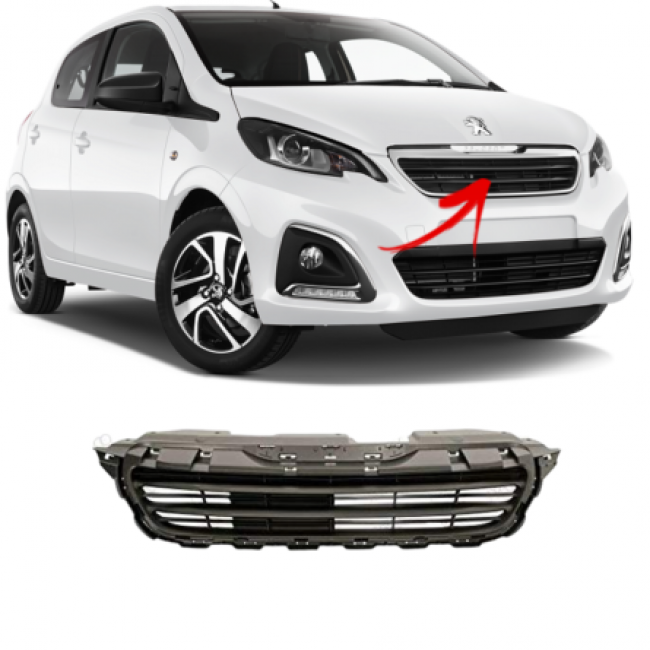 PEUGEOT 108 2014 – 2019 FRONT MAIN GRILL
