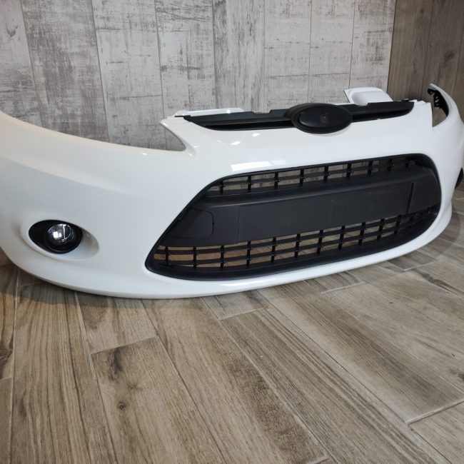 FORD FIESTA 2008 – 2012 FRONT BUMPER WITH FOG LIGHT HOLES FROZEN WHITE