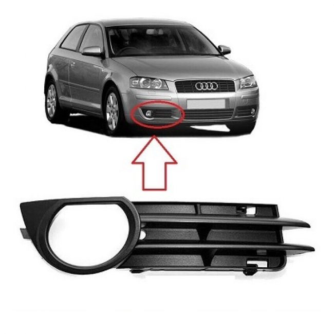 AUDI A3 2003-2008 FRONT DRIVER SIDE GRILL